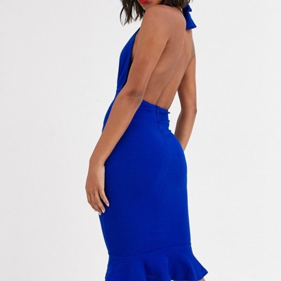 NWT AX Paris halter neck midi dress - Picture 1 of 3